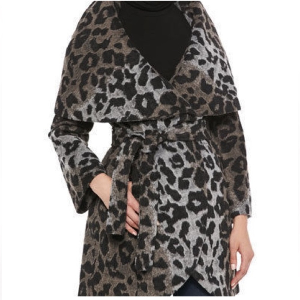 Leopard Print Women's Pea Coat